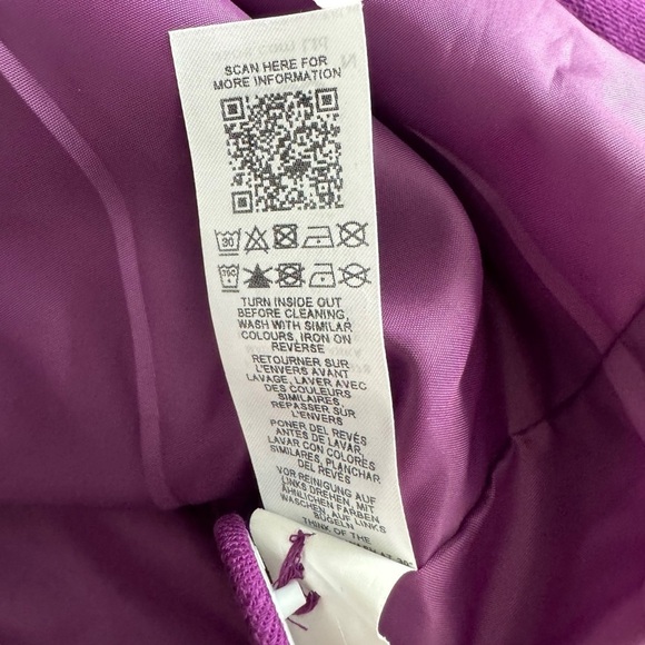 ASOS DESIGN - Double Breasted Linen Mix Suit Blazer in Purple Sz 10 - Picture 12 of 12